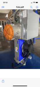 Racitor ulei cu bazin ulei si ventilator